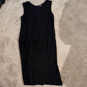 Trouve Elegant Black Midi Dress